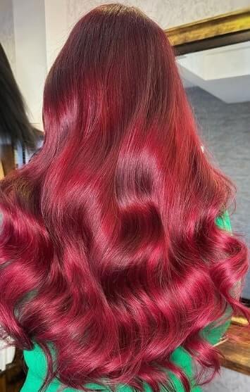 burgundy plum hair color