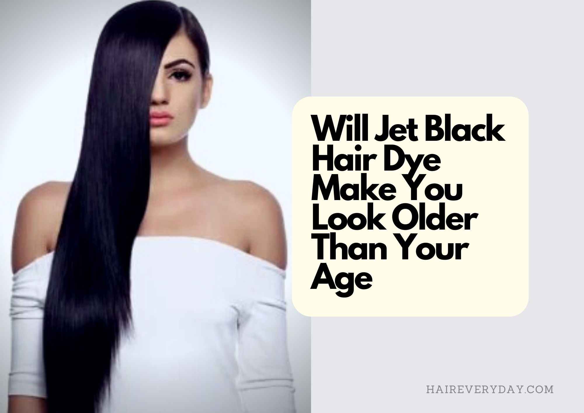 White and black hair color is the best combination!