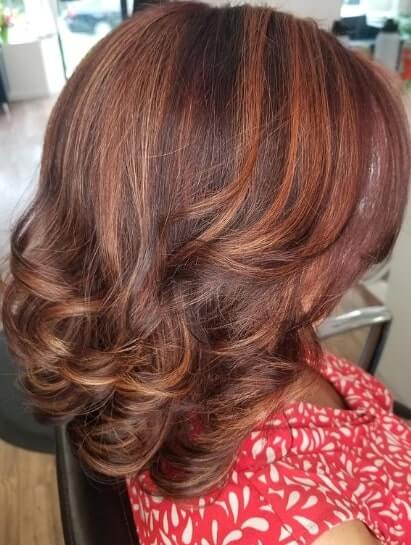 Red Ombre Hair With Highlights