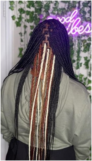 peekaboo box braids with beads