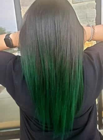 how to dye your hair emerald green