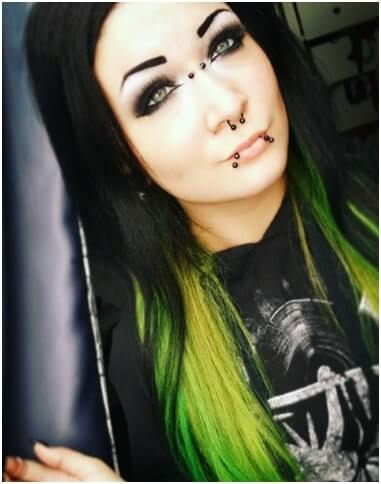 black and green ombre hair extensions