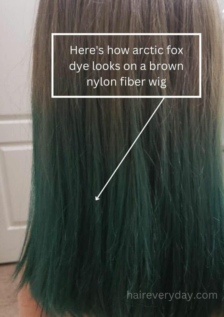 What happens if you use hair dye on a synthetic wig
