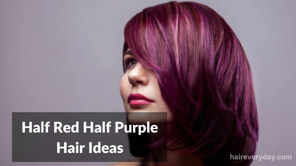 Half Red Half Purple Hair Ideas