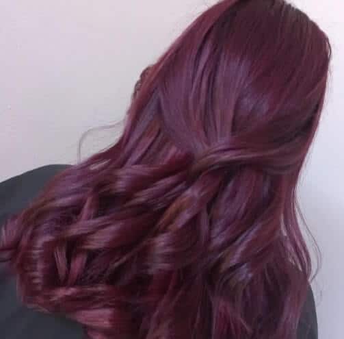 purple half hair