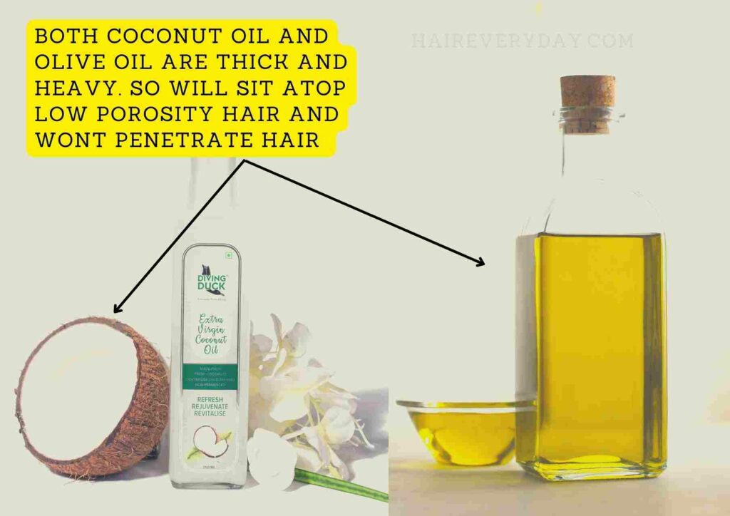 low porosity hair oils to avoid