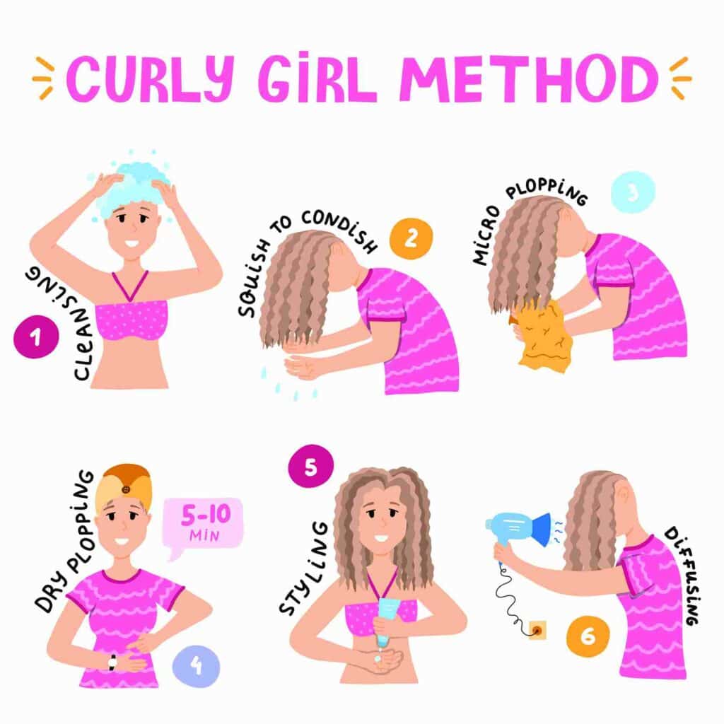 steps to curly girl method