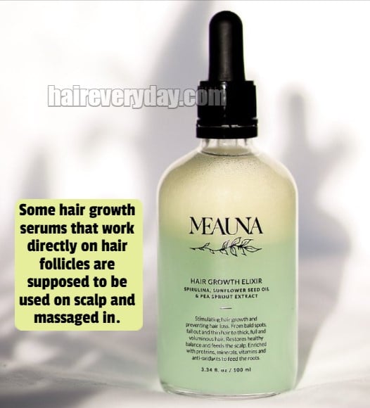 Is there a type of hair serum that you can use on scalp