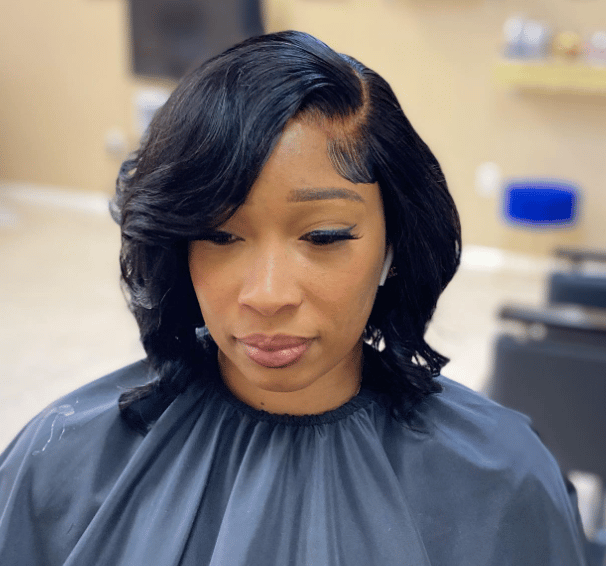 360 frontal lace hairstyle 
