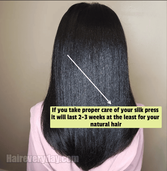 how long will a silk press last on hair