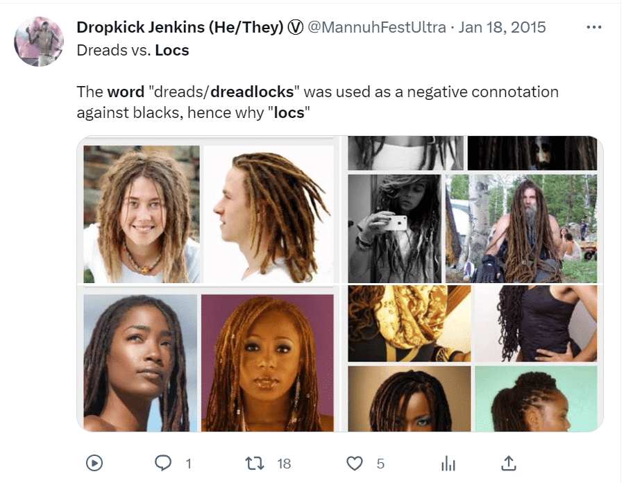 why is the word dreadlocks offensive