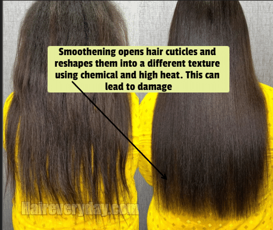 What causes hair fall after a hair smoothening treatment