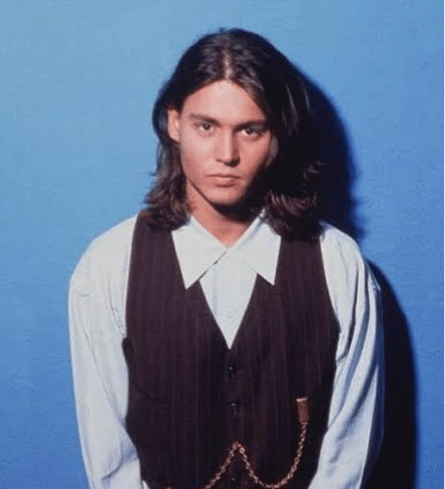 Johnny depp hairstyles long 90s