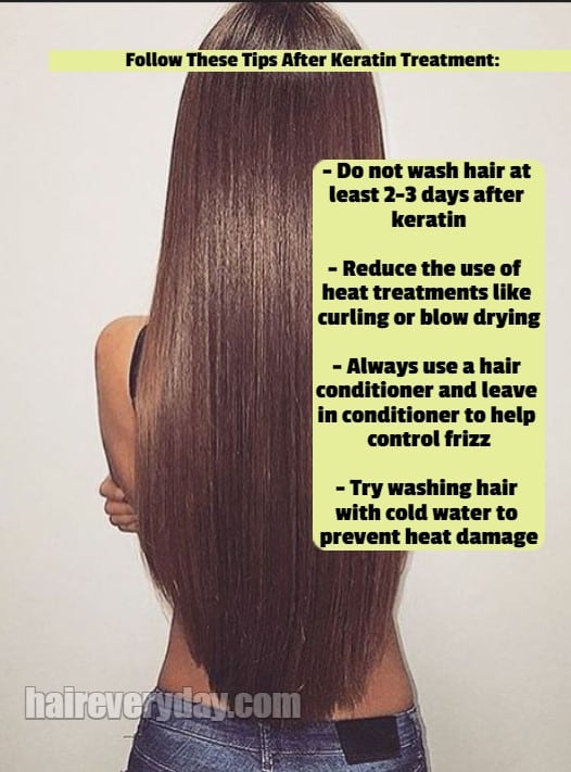 post keratin hair care tips