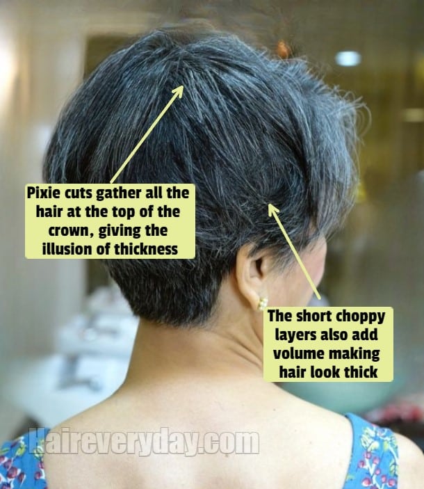 why is pixie cut good for thin hair