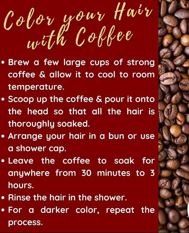 can i color my hair with coffee