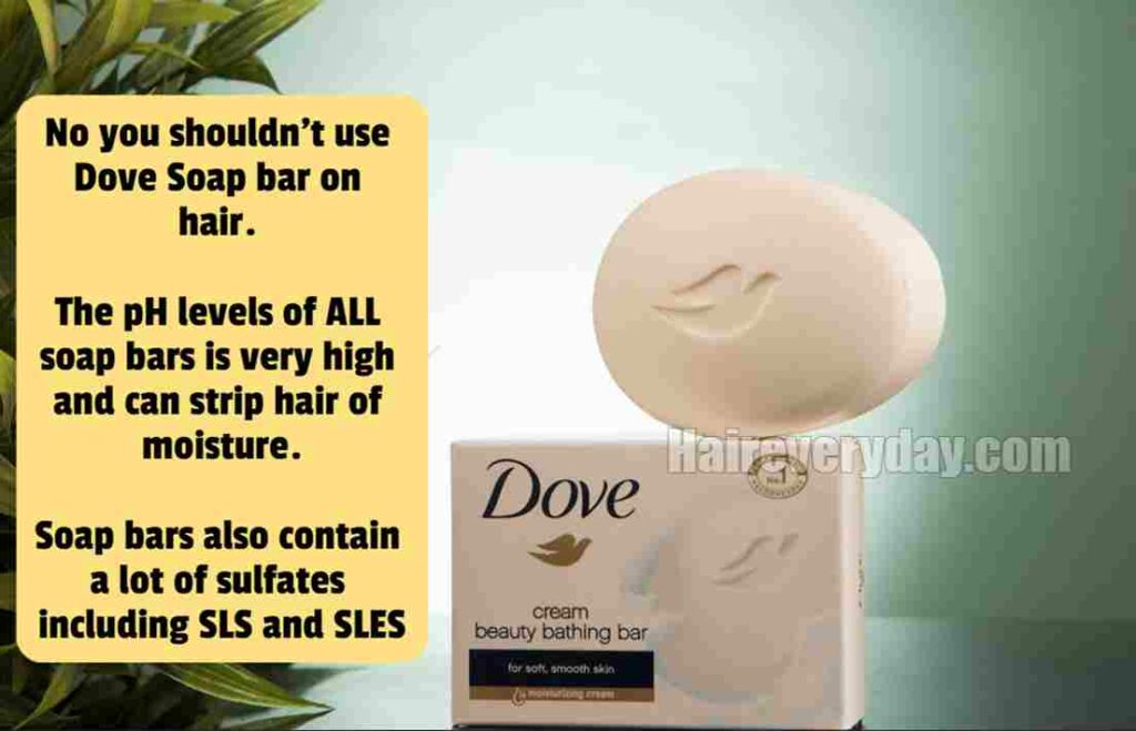 Can I wash my hair with dove soap bar