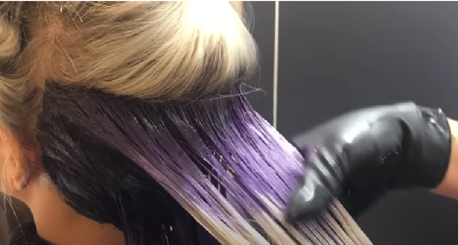 color melting hair technique for blonde hair