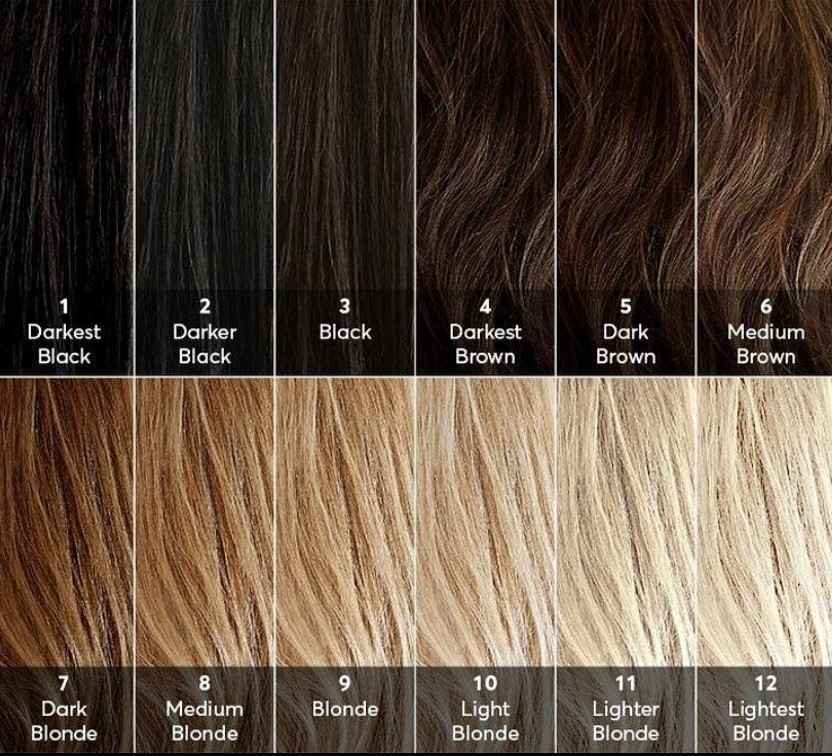 what are hair color levels