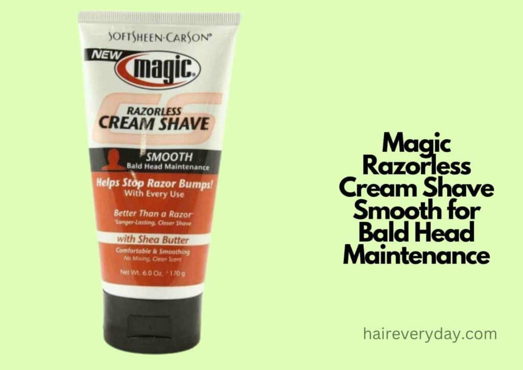 Magic Razorless Cream Shave Smooth for Bald Head Maintenance