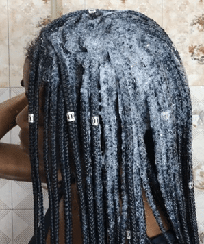 how to Wash 4C Hair in Braids