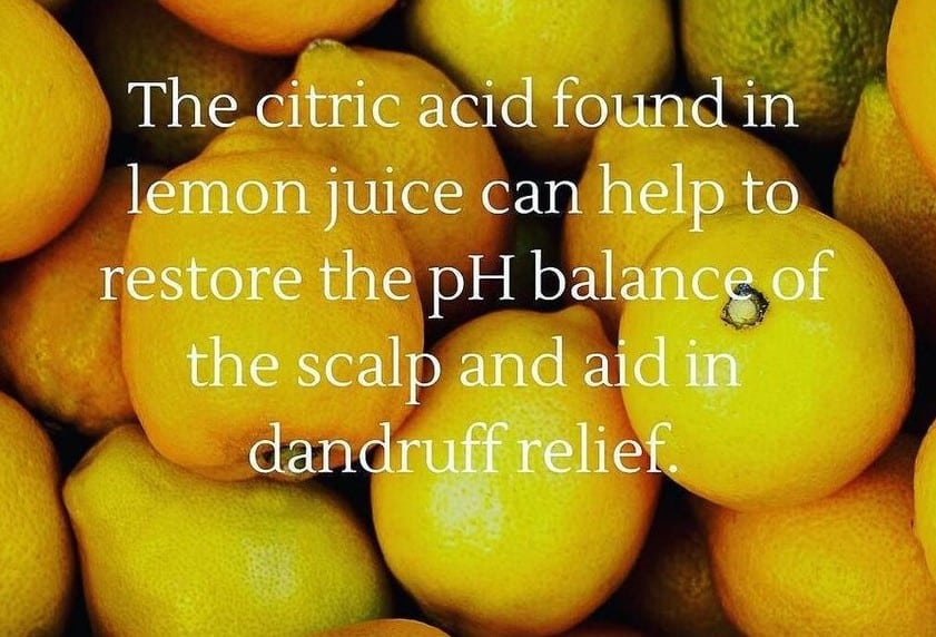lemon juice benefit for hair