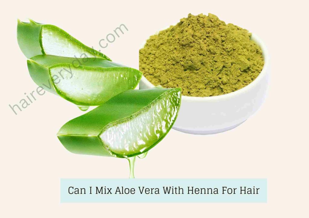 Can I Mix Aloe Vera With Henna For Hair