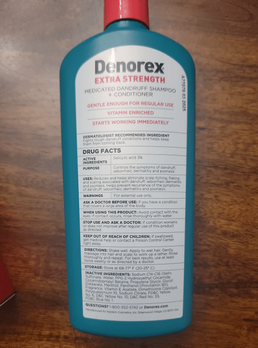 What Are The Ingredients Of The Denorex Shampoo