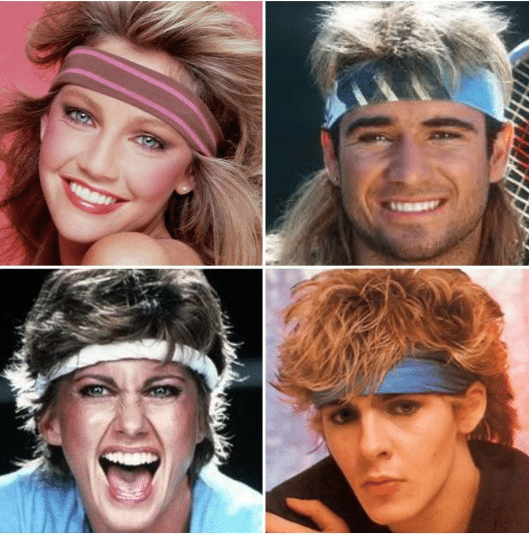 80s headband hairstyles