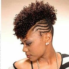  Braided mohawk styles for black 