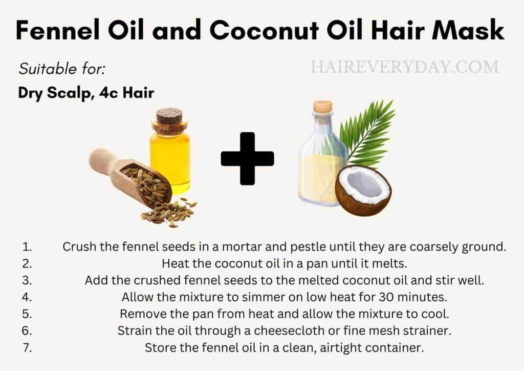 
How to use diy fennel oil for thick hair