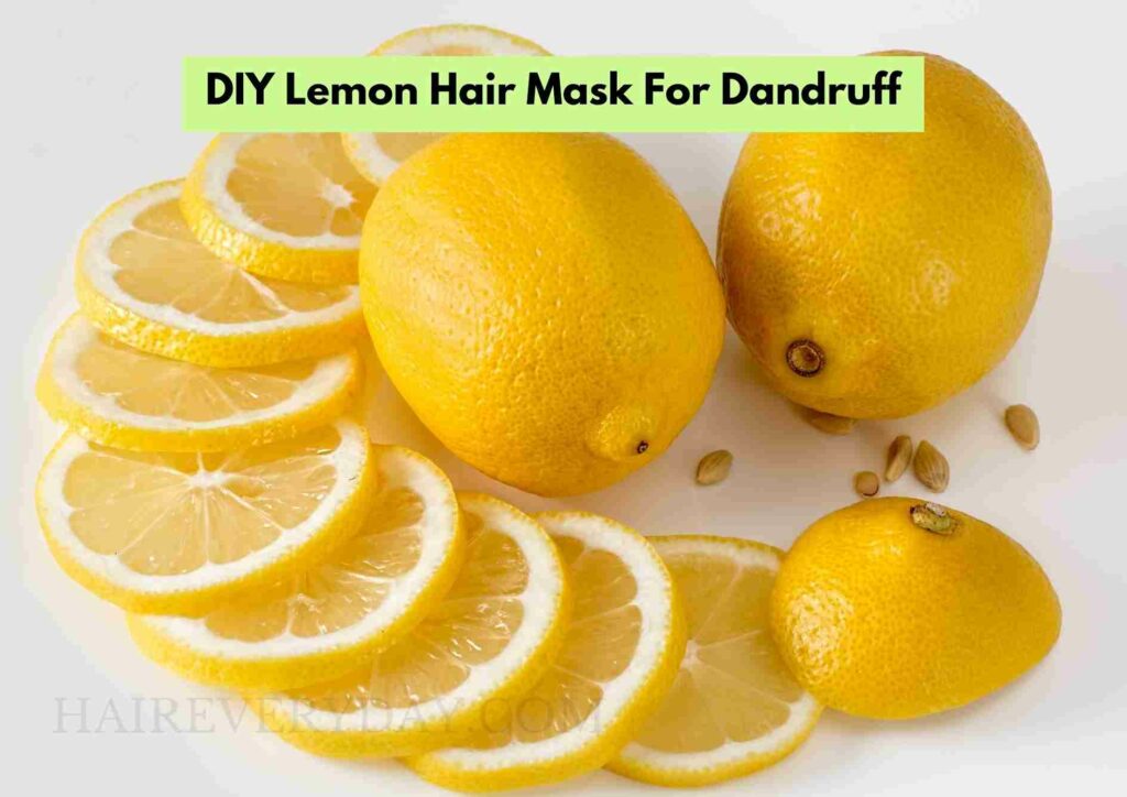 DIY Lemon Hair Mask For Dandruff