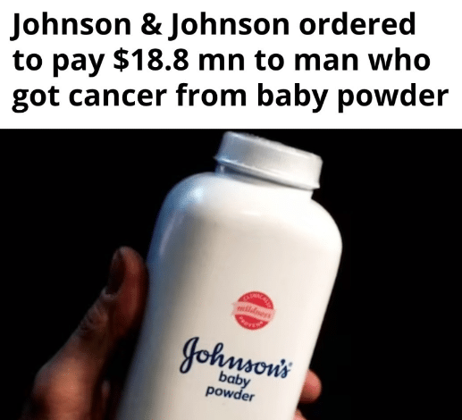 baby powder on scalp side effects