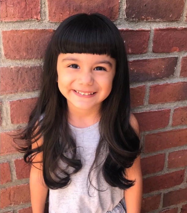 little girl haircuts with bangs and layered