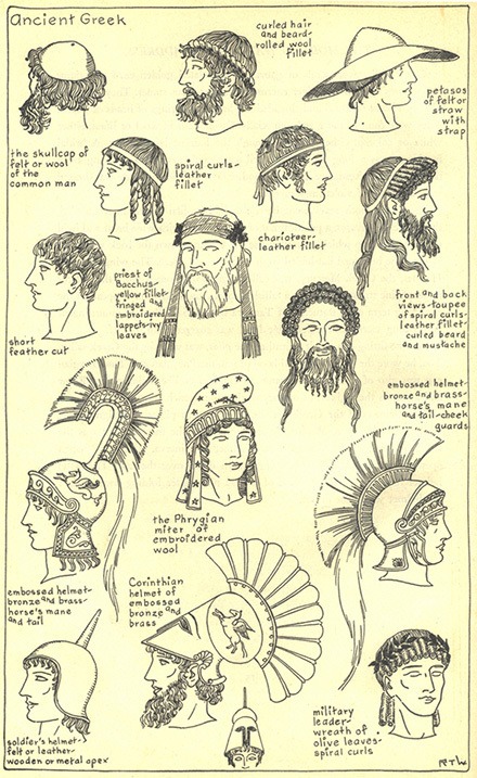 ancient greek male hairstyles