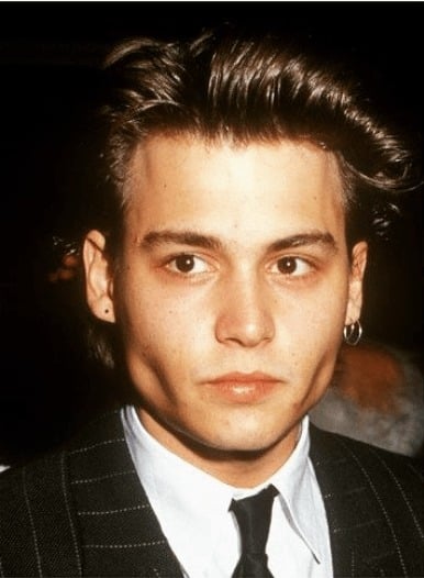 johnny depp hairstyle 90s