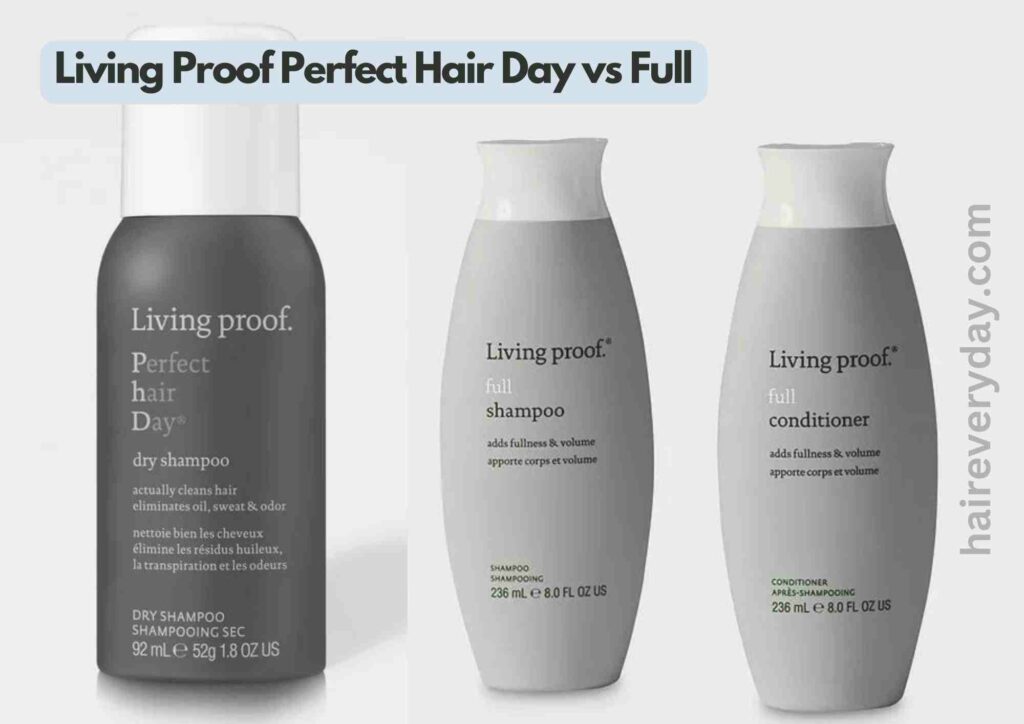 Living Proof Perfect Hair Day vs Full
