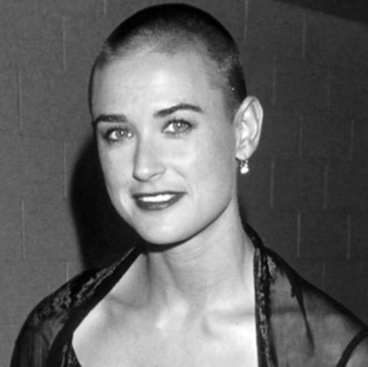 buzz cut hairstyle demi moore
